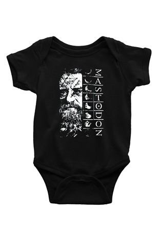 Mastodon Siyah Bebek Body - Zıbın