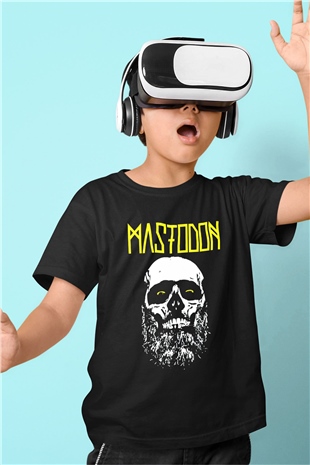 Mastodon Siyah Unisex Çocuk Tişört