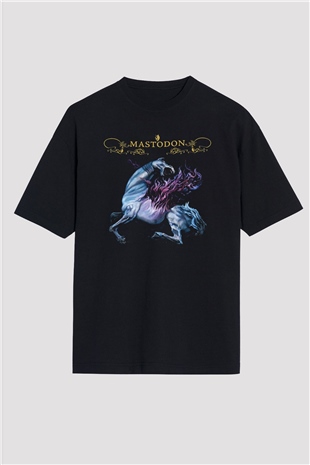Mastodon Siyah Unisex Oversize Tişört T-Shirt
