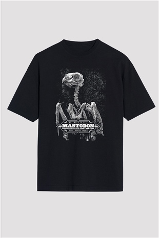 Mastodon Siyah Unisex Oversize Tişört T-Shirt