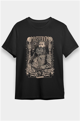 Mastodon Siyah Unisex Tişört T-Shirt - TişörtFabrikası