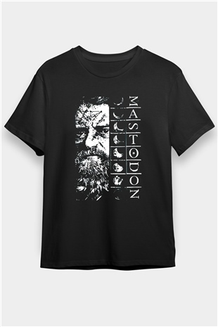 Mastodon Siyah Unisex Tişört T-Shirt - TişörtFabrikası