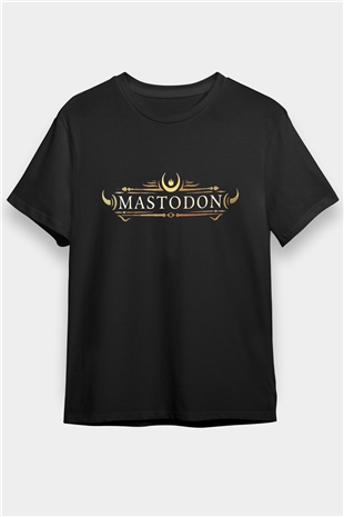 Mastodon Siyah Unisex Tişört T-Shirt - TişörtFabrikası