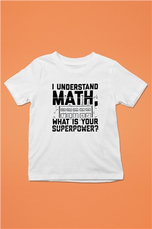 Matematikçi Beyaz Unisex Çocuk Tişört