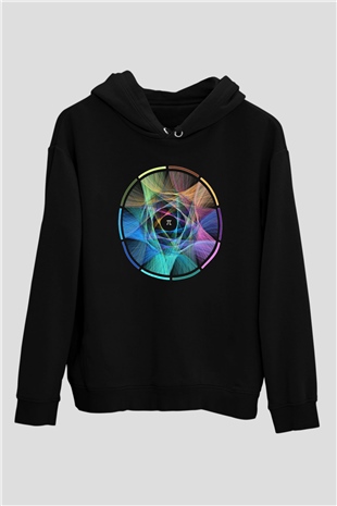 Matematikçi Siyah Unisex Kapşonlu Sweatshirt
