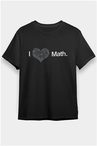 Matematikçi Siyah Unisex Tişört T-Shirt - TişörtFabrikası