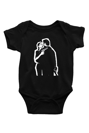 Max Payne Baskılı Unisex Siyah Bebek Body - Zıbın