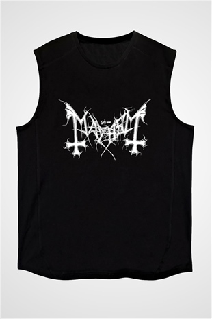 Mayhem Siyah Unisex Kolsuz Tişört