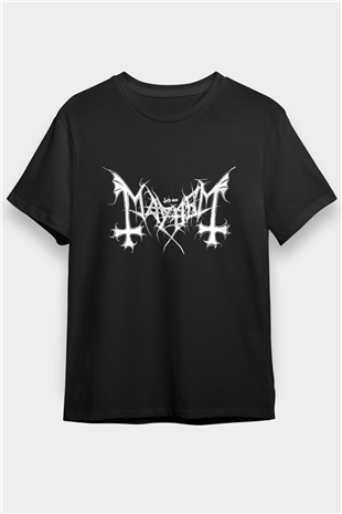 Mayhem Siyah Unisex Tişört T-Shirt - TişörtFabrikası
