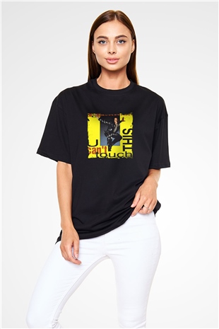 MC Hammer Baskılı Unisex Oversize Siyah Tişört