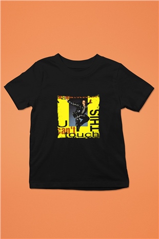 MC Hammer Baskılı Unisex Siyah Çocuk Tişört