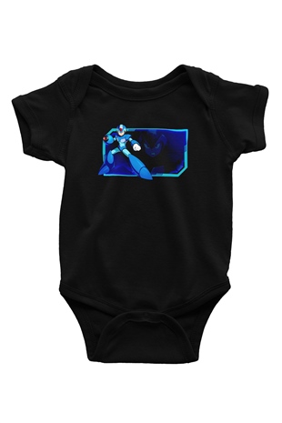 Mega Man Siyah Bebek Body - Zıbın