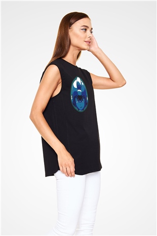 Mega Man Siyah Unisex  Kolsuz Tişört
