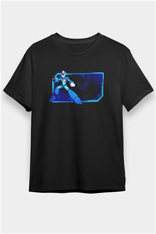 Mega Man Siyah Unisex Tişört