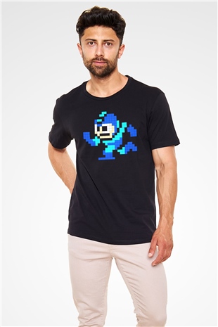Mega Man Siyah Unisex Tişört