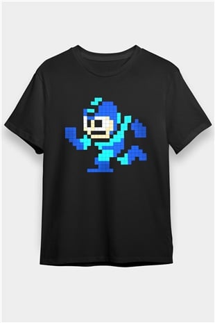 Mega Man Siyah Unisex Tişört