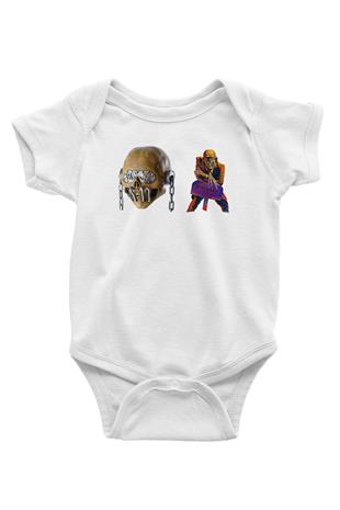 Megadeth Baskılı Beyaz Unisex Bebek Body - Zıbın