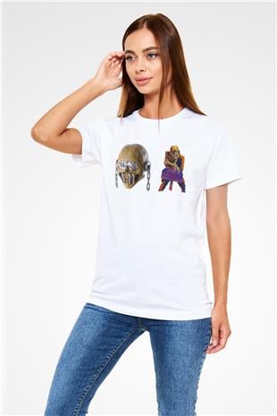 Megadeth Baskılı Unisex Beyaz Tişört - Tshirt