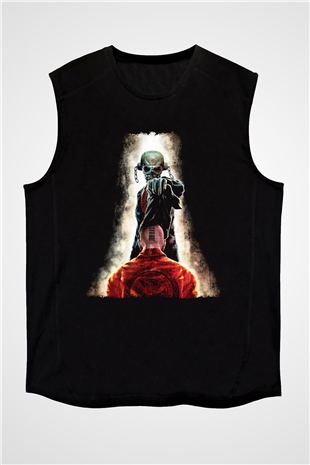 Megadeth Baskılı Unisex Siyah Kolsuz Tişört - Tshirt