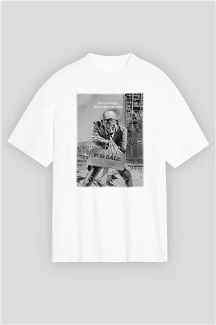 Megadeth Beyaz Unisex Oversize Tişört T-Shirt