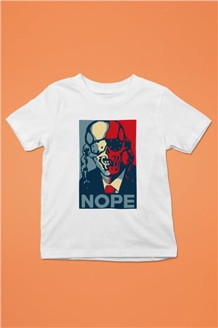 Megadeth Nope Baskılı Beyaz Unisex Çocuk Tişört