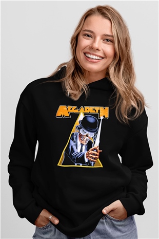 Megadeth Siyah Unisex Hoodie