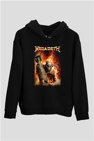 Megadeth Siyah Unisex Hoodie