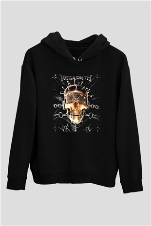 Megadeth Siyah Unisex Hoodie