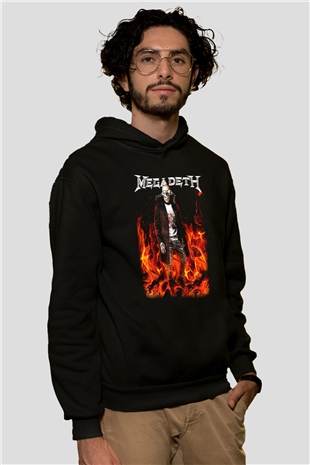 Megadeth Siyah Unisex Hoodie
