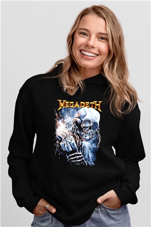 Megadeth Siyah Unisex Hoodie