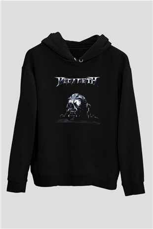 Megadeth Siyah Unisex Hoodie