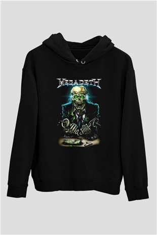 Megadeth Siyah Unisex Hoodie