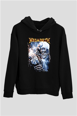 Megadeth Siyah Unisex Hoodie