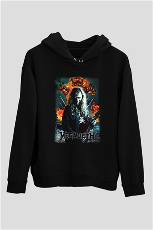 Megadeth Siyah Unisex Hoodie