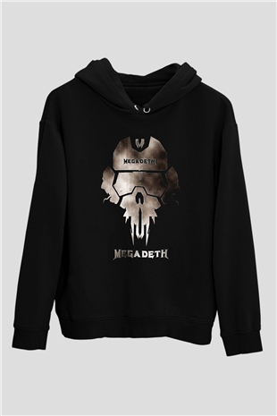 Megadeth Siyah Unisex Hoodie