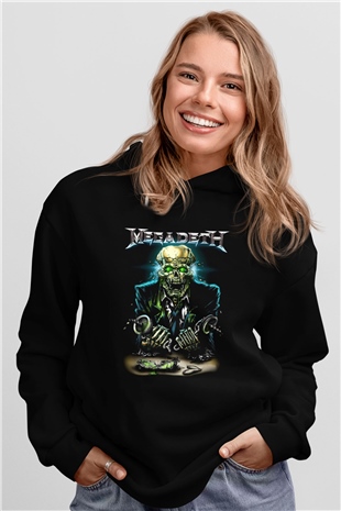 Megadeth Siyah Unisex Hoodie