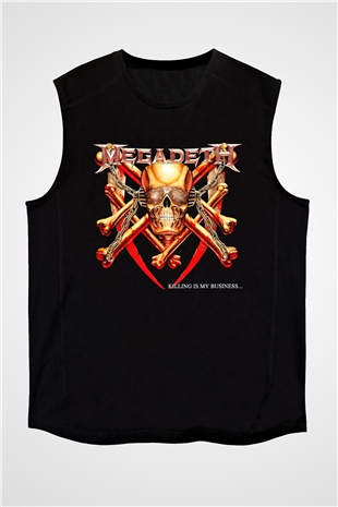 Megadeth Siyah Unisex Kolsuz Tişört