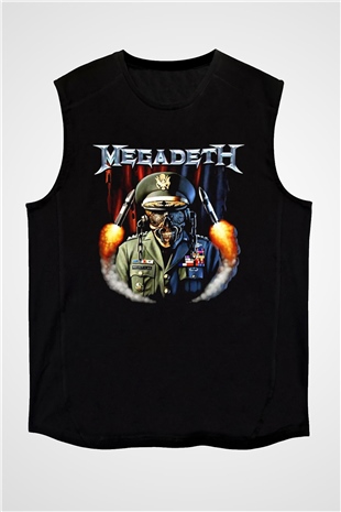 Megadeth Siyah Unisex Kolsuz Tişört