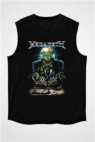 Megadeth Siyah Unisex Kolsuz Tişört