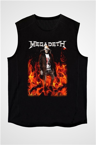 Megadeth Siyah Unisex Kolsuz Tişört