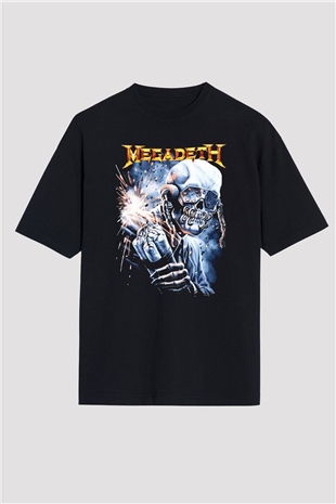 Megadeth Siyah Unisex Oversize Tişört T-Shirt