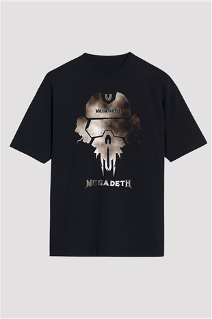 Megadeth Siyah Unisex Oversize Tişört T-Shirt