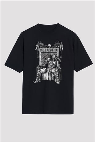 Megadeth Siyah Unisex Oversize Tişört T-Shirt