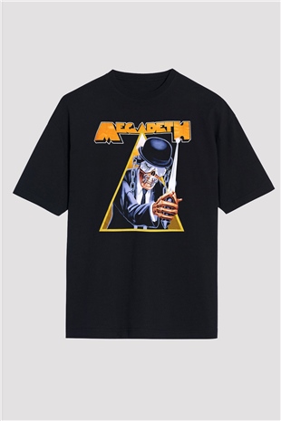 Megadeth Siyah Unisex Oversize Tişört T-Shirt