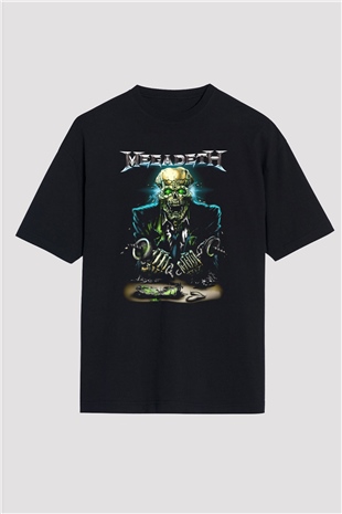 Megadeth Siyah Unisex Oversize Tişört T-Shirt
