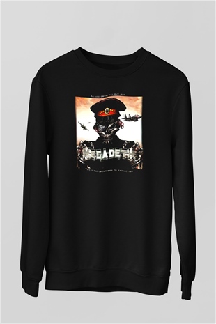 Megadeth Siyah Unisex Sweatshirt