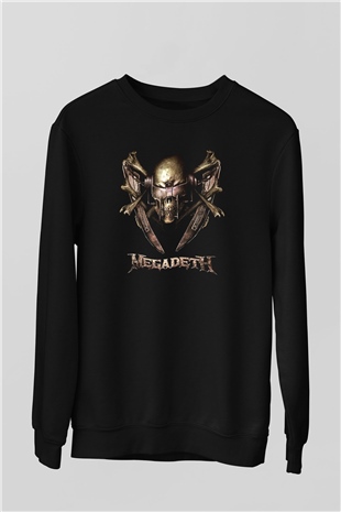 Megadeth Siyah Unisex Sweatshirt