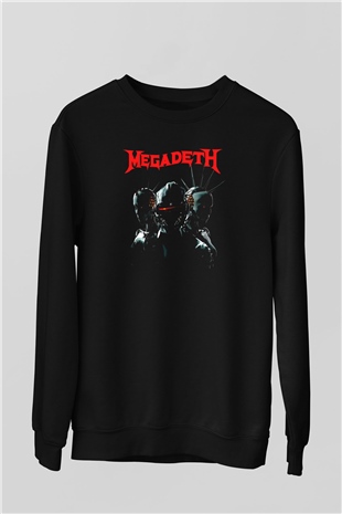Megadeth Siyah Unisex Sweatshirt