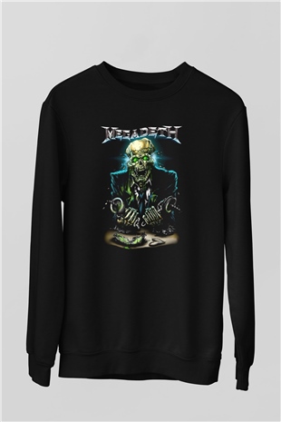 Megadeth Siyah Unisex Sweatshirt