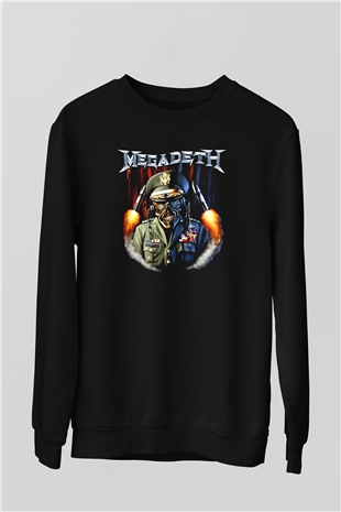 Megadeth Siyah Unisex Sweatshirt